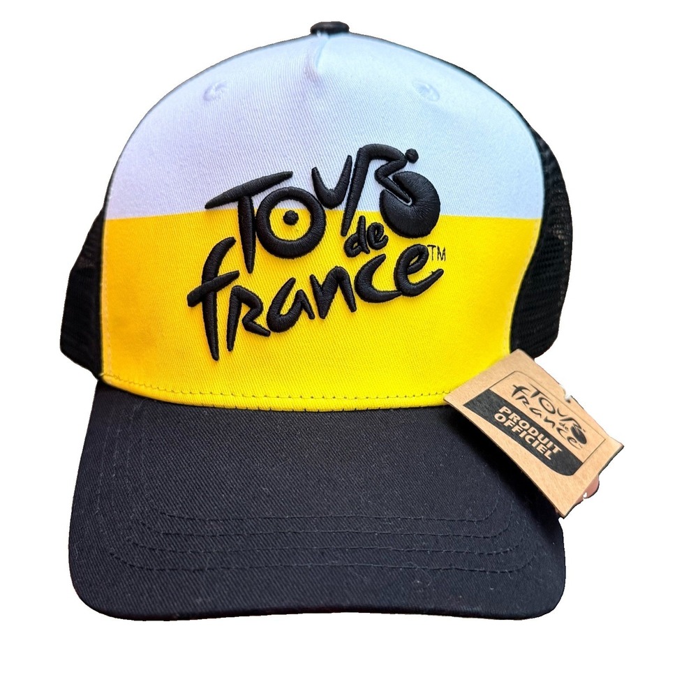 Tour De France Black And Yellow Baseball Cap Mesh/Snapback New With Tags
